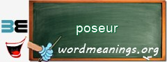 WordMeaning blackboard for poseur